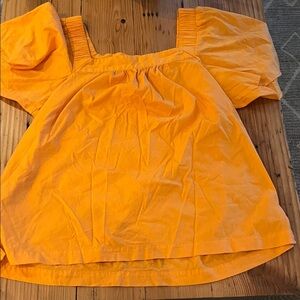 LOFT Vibrant Orange Blouse